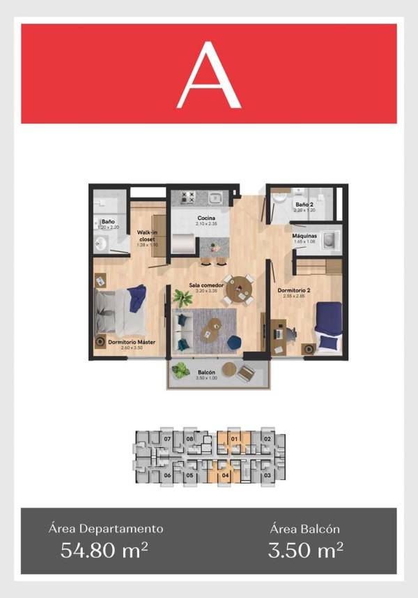 Departamento 2 dormitorios - Imagen 2