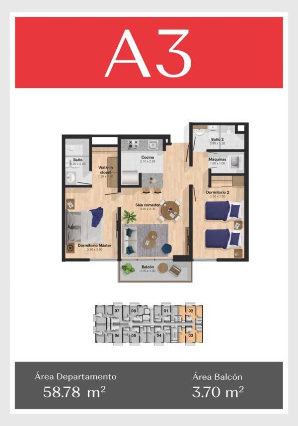 Departamento 2 dormitorios - Imagen 2